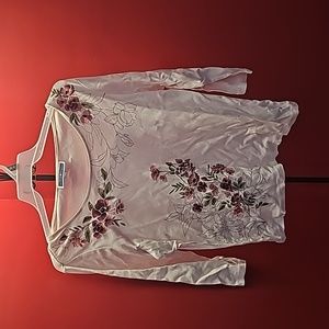 Floral pink blouse